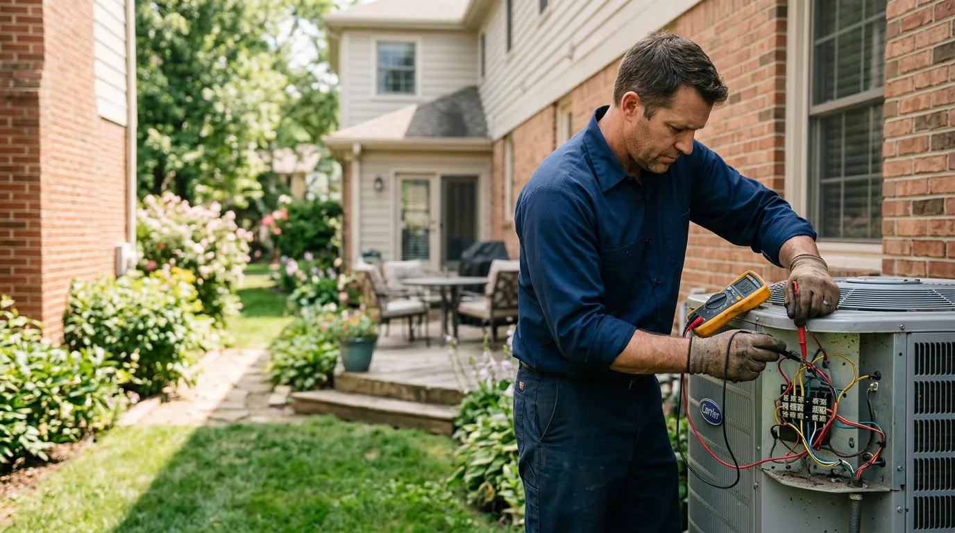 HVAC technician working near Chillicothe, IA